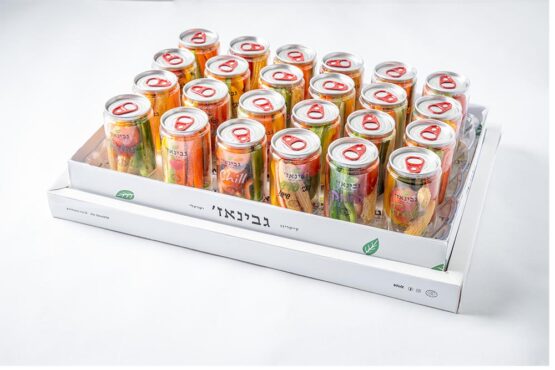 מגוון ירקות חתוכים בפחיות 24 יח